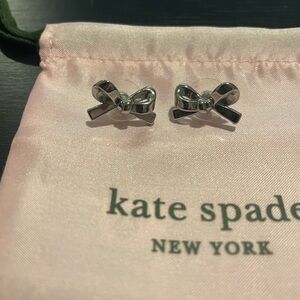kate spade Silver Bow Stud Earrings